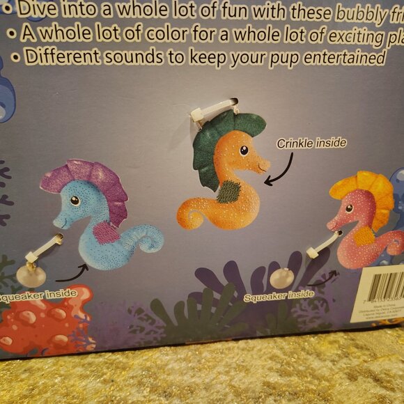 Think Dog Sea Swimmers Dog Toy 3 Pack For Small Dogs NIB NWT - Picture 9 of 9
